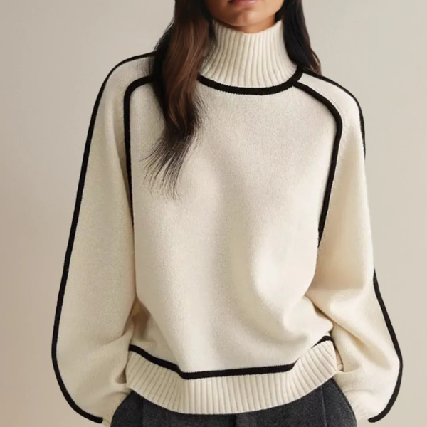 Fiona  | Women’s Winter Turtleneck Long Sleeve Sweater