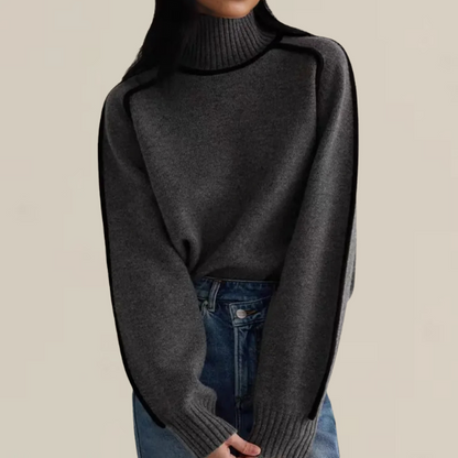Fiona  | Women’s Winter Turtleneck Long Sleeve Sweater