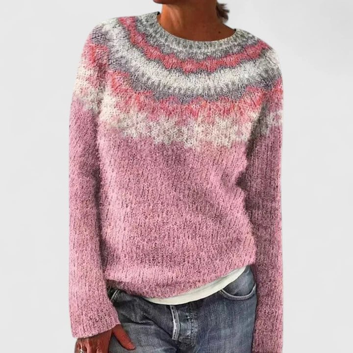 Women’s Mushroom Pattern Knit Sweater