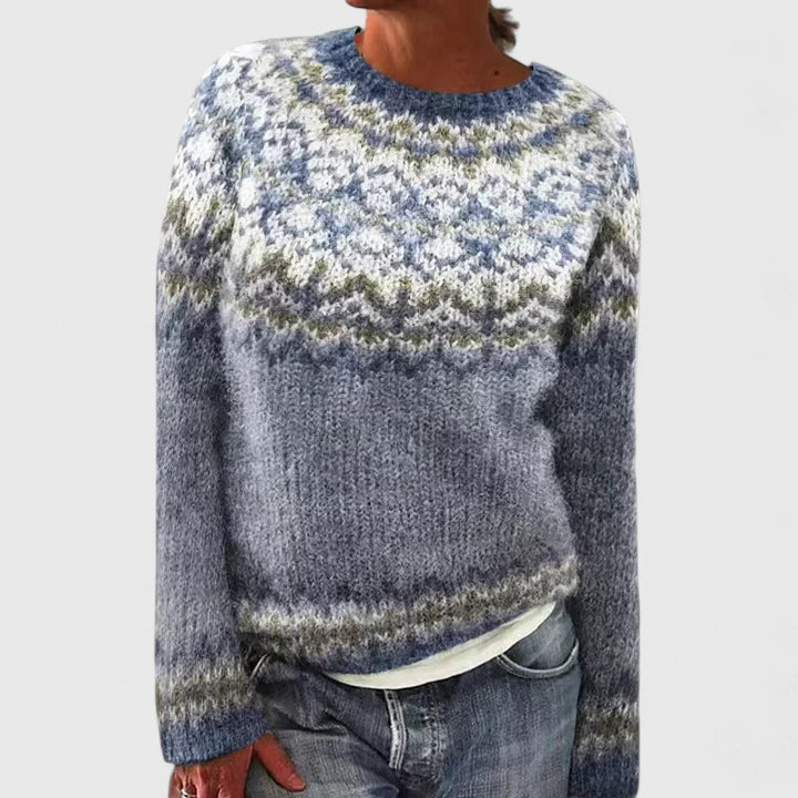 Women’s Mushroom Pattern Knit Sweater