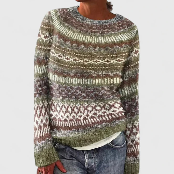 Women’s Mushroom Pattern Knit Sweater
