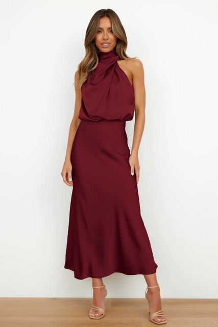 Image of Kara | Women's Sleeveless Midi Dress