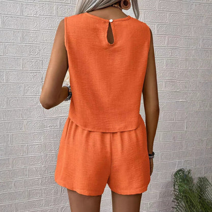 Women's Two Piece Sleeveless Outfit