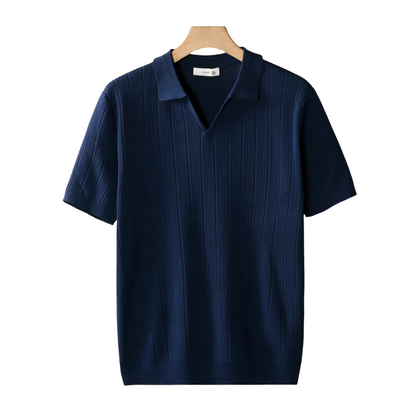 Men's Short Sleeve V-Neck Polo Shirt - Fashinoza