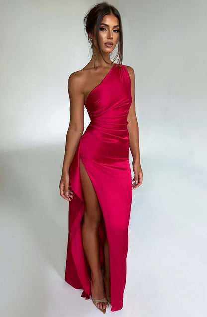 Kendra Women's One Shoulder Maxi Dress - Fashinoza