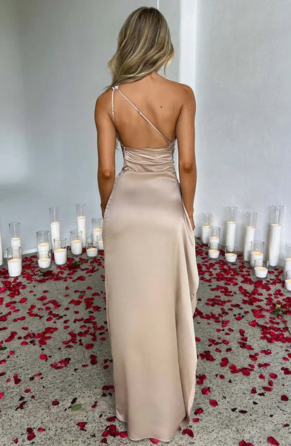 Image of Kendra | Women's One Shoulder Maxi Dress