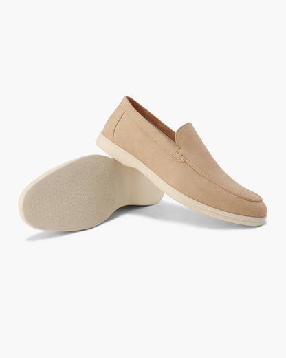 Men's Slip-On Loafers Casual Leather Brown - Fashinoza