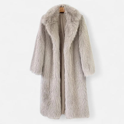 Caroline| Women's Cozy Long Fur Coat for Winter