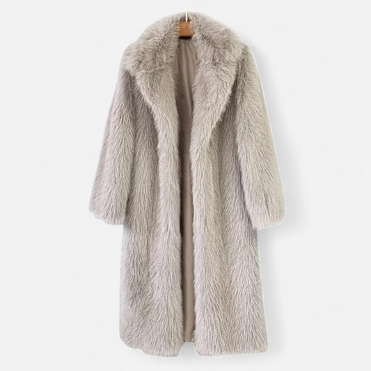 Caroline| Women's Cozy Long Fur Coat for Winter