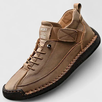 Orthopedic Stitched Strap High-Top Sneakers