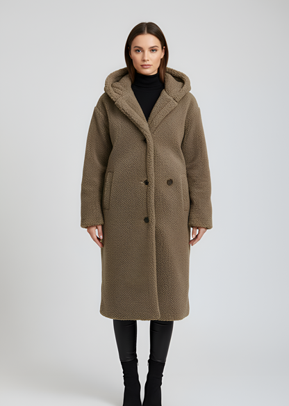 Women's Faux Fur Hooded Winter Coat