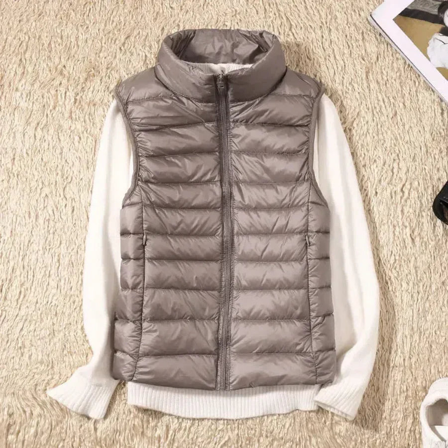 Women's Windproof Body Warmer Zip Up
