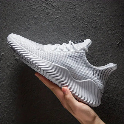 Men's Lightweight Lace-Up Running Shoes - Fashinoza
