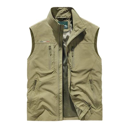 Men's Lightweight Full Zip Vest - Fashinoza