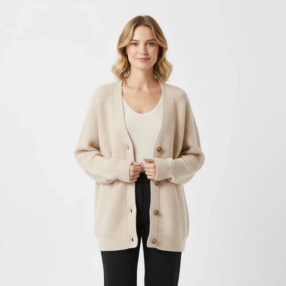 Women's Oversized Ribbed Knit Cardigan
