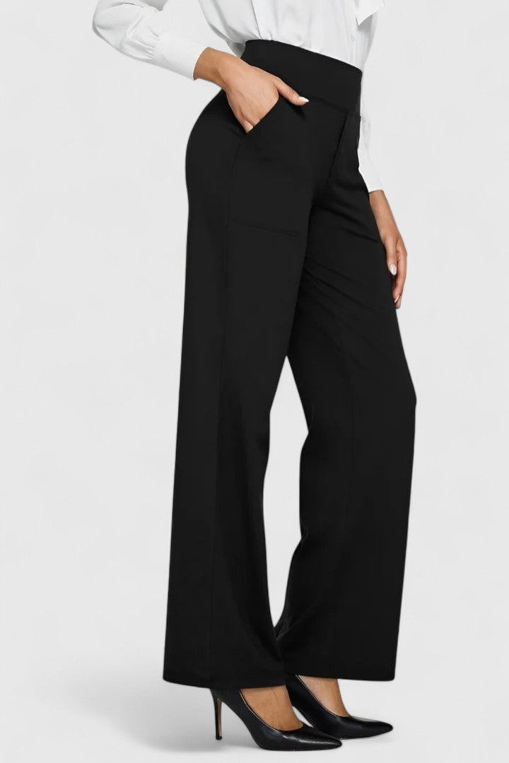 Hazel | Womens High Waist Wide Leg Pants