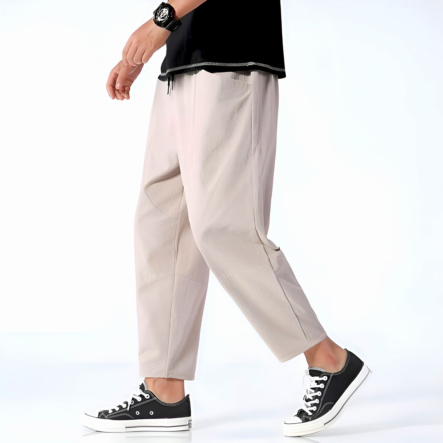 Image of Kris | Men's Cropped Drawstring Pants