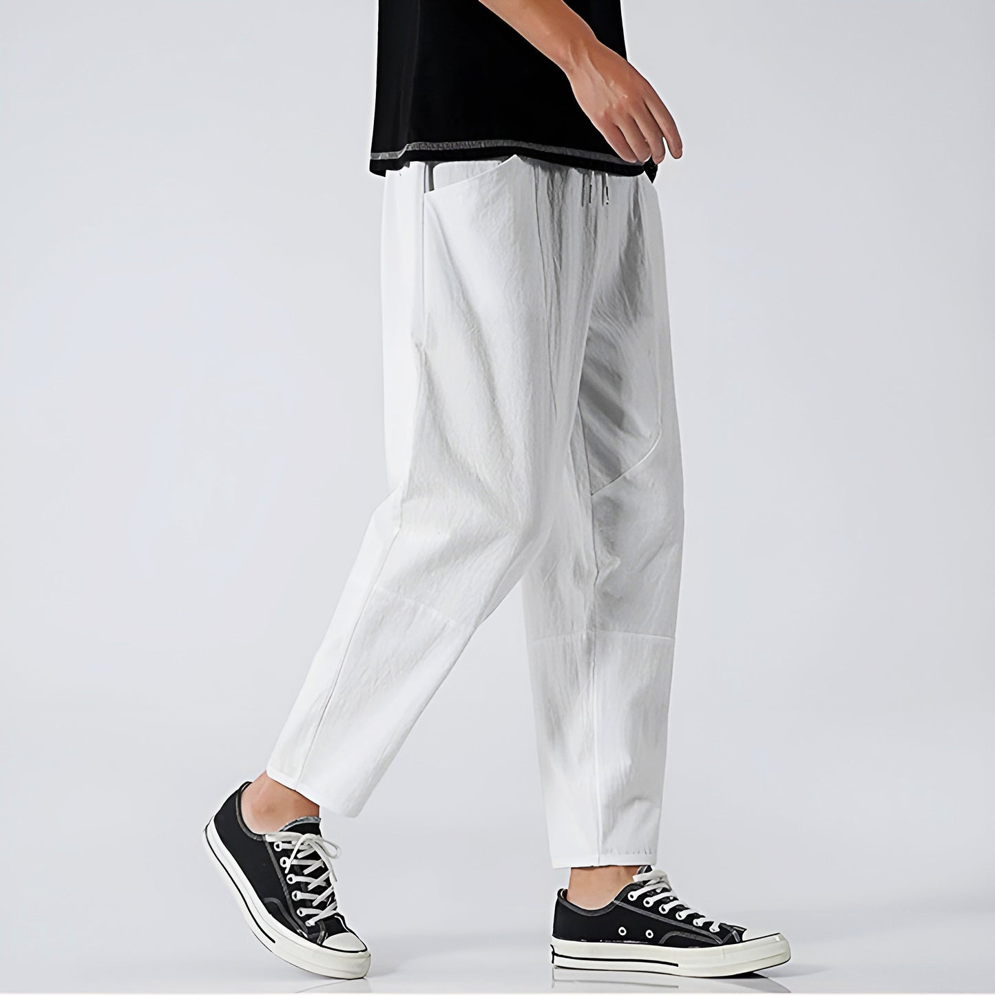 Image of Kris | Men's Cropped Drawstring Pants