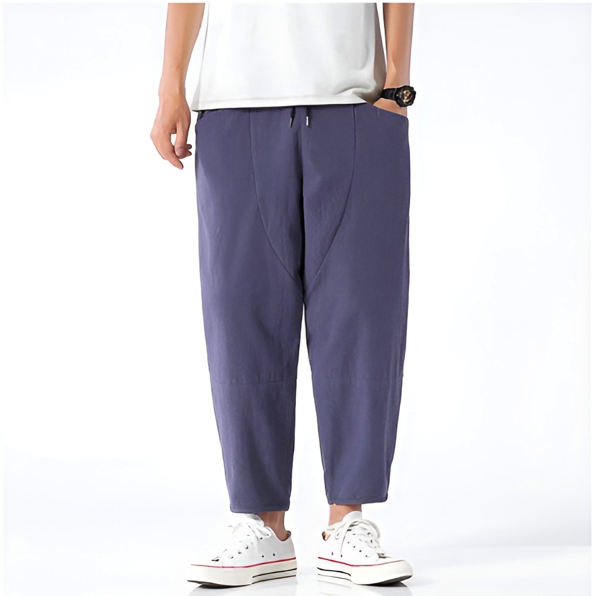Image of Kris | Men's Cropped Drawstring Pants