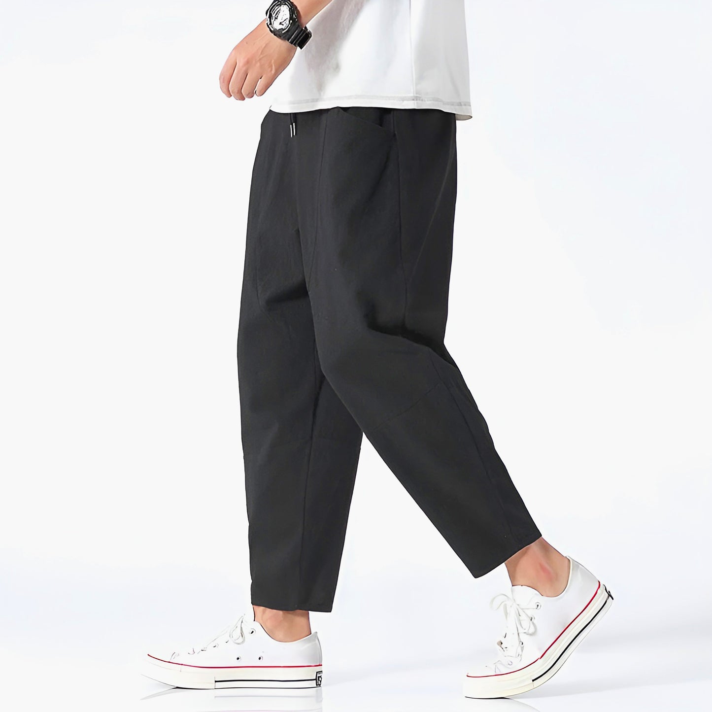 Image of Kris | Men's Cropped Drawstring Pants