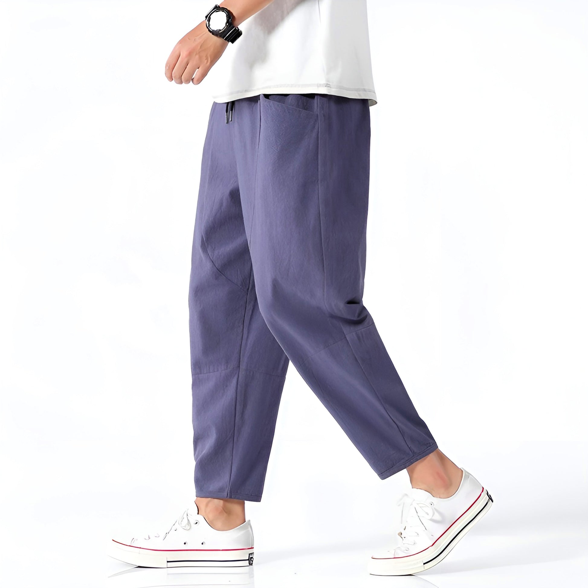 Image of Kris | Men's Cropped Drawstring Pants