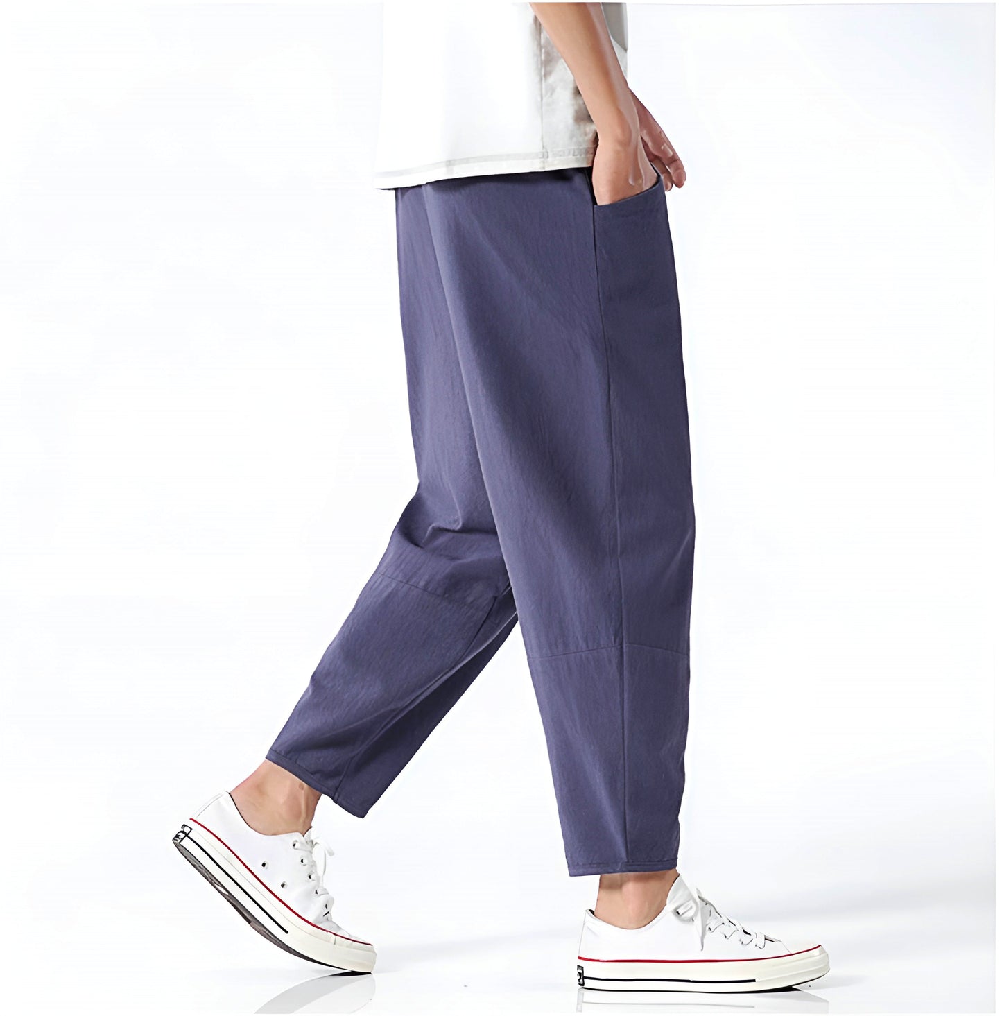 Image of Kris | Men's Cropped Drawstring Pants