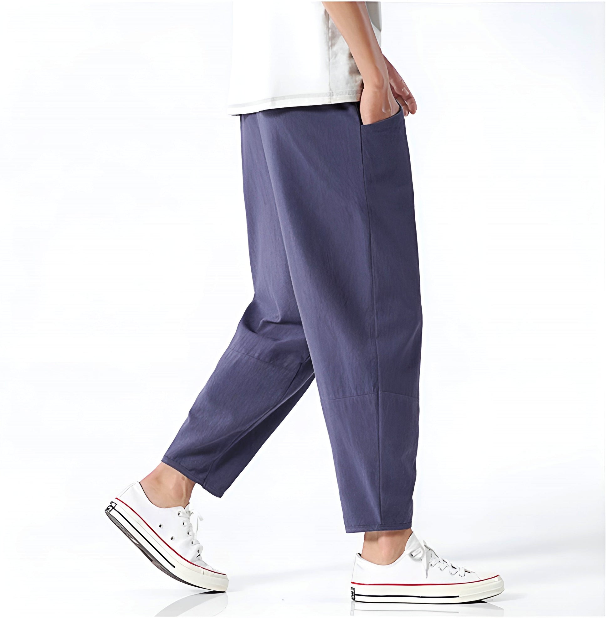 Image of Kris | Men's Cropped Drawstring Pants