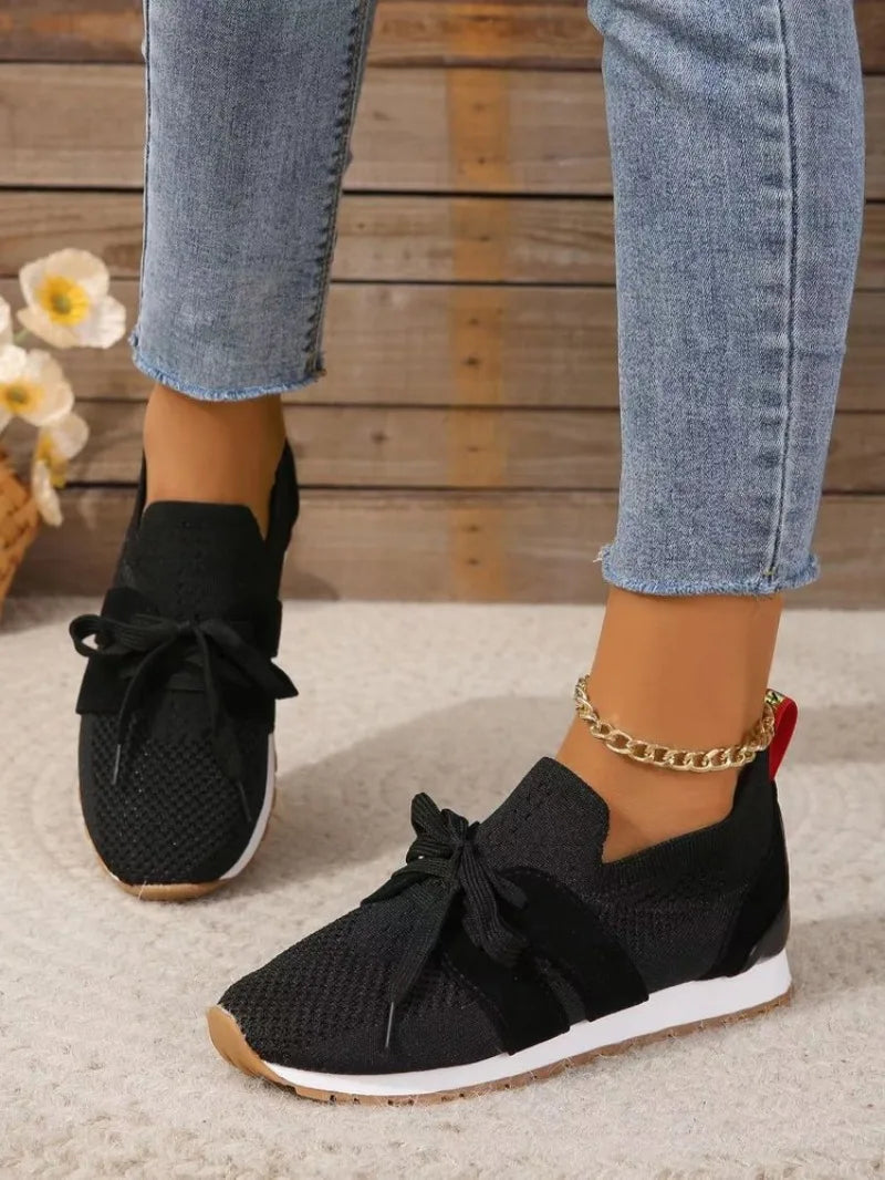 Image of Krista | Women's Tie Slip-On Running Shoes