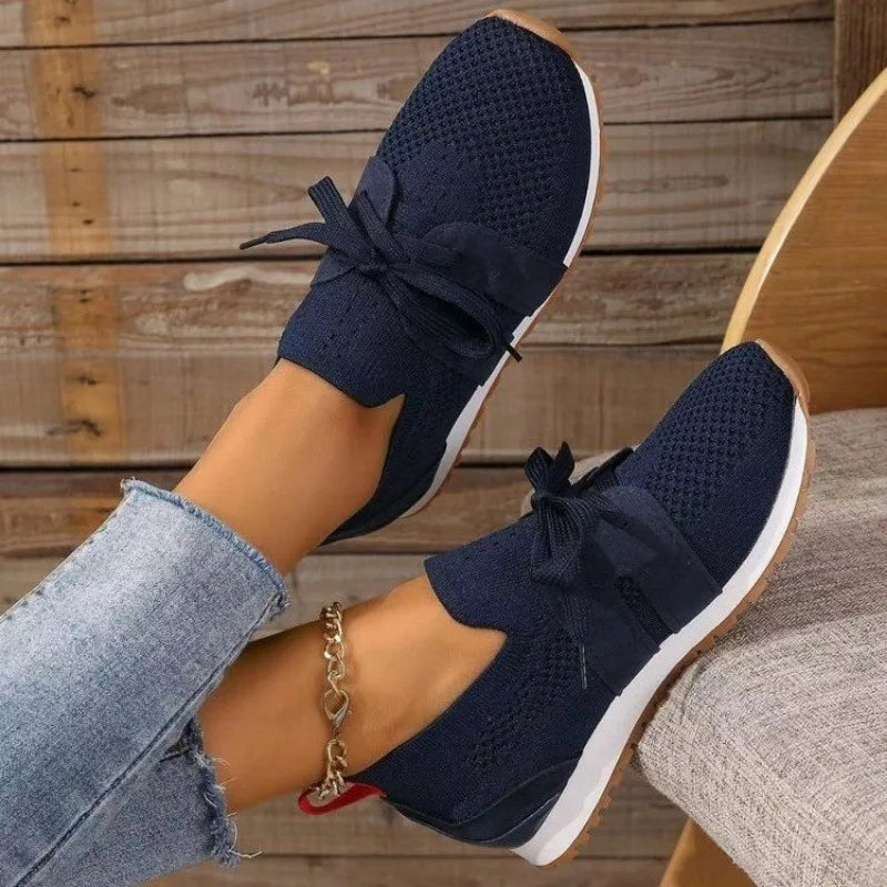Image of Krista | Women's Tie Slip-On Running Shoes