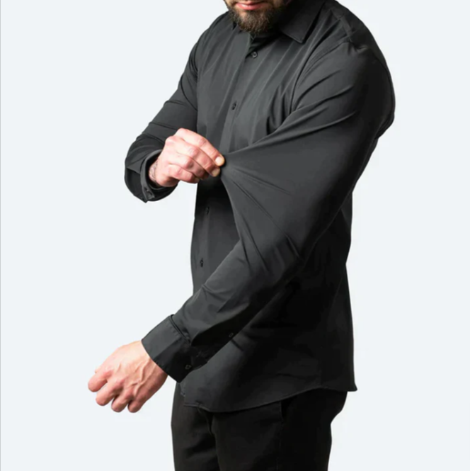 Image of Kurt | Men's Slim-Fit Button-Up Dress Shirt
