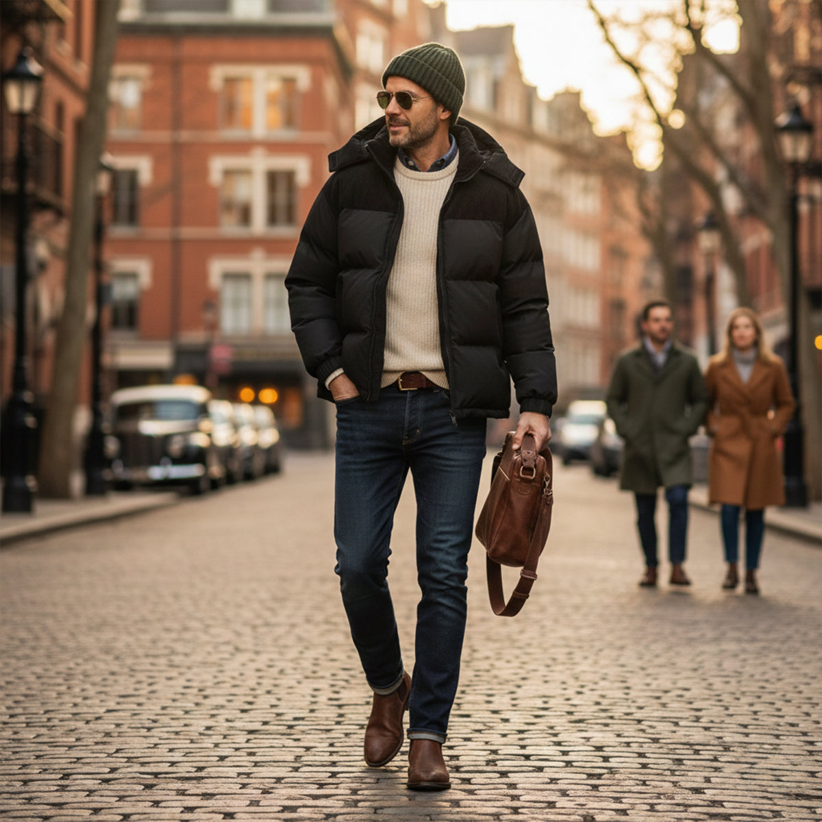 Men's Thick Puffer Hooded Jacket Winter