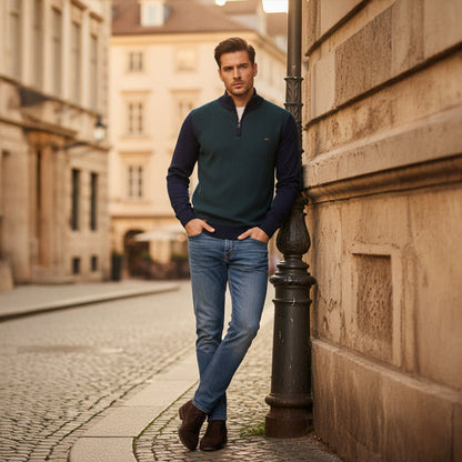 Oban Men's Half Zip Winter Knit Sweater