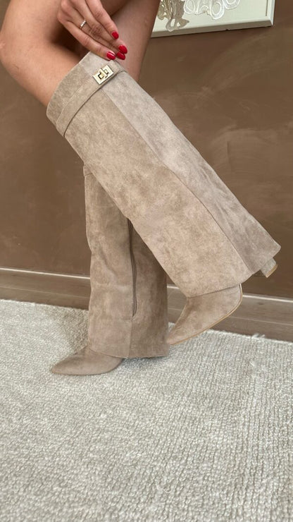 Knee-High Wedge Fashion Boots