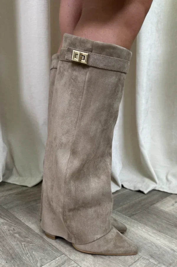 Knee-High Wedge Fashion Boots