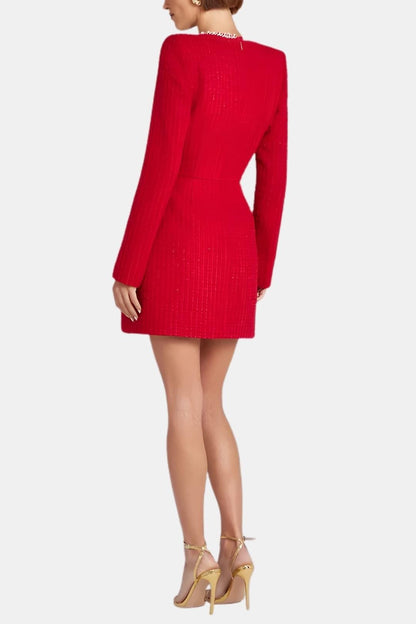 Image of Lana | Women's Long Sleeve A-Line Mini Dress