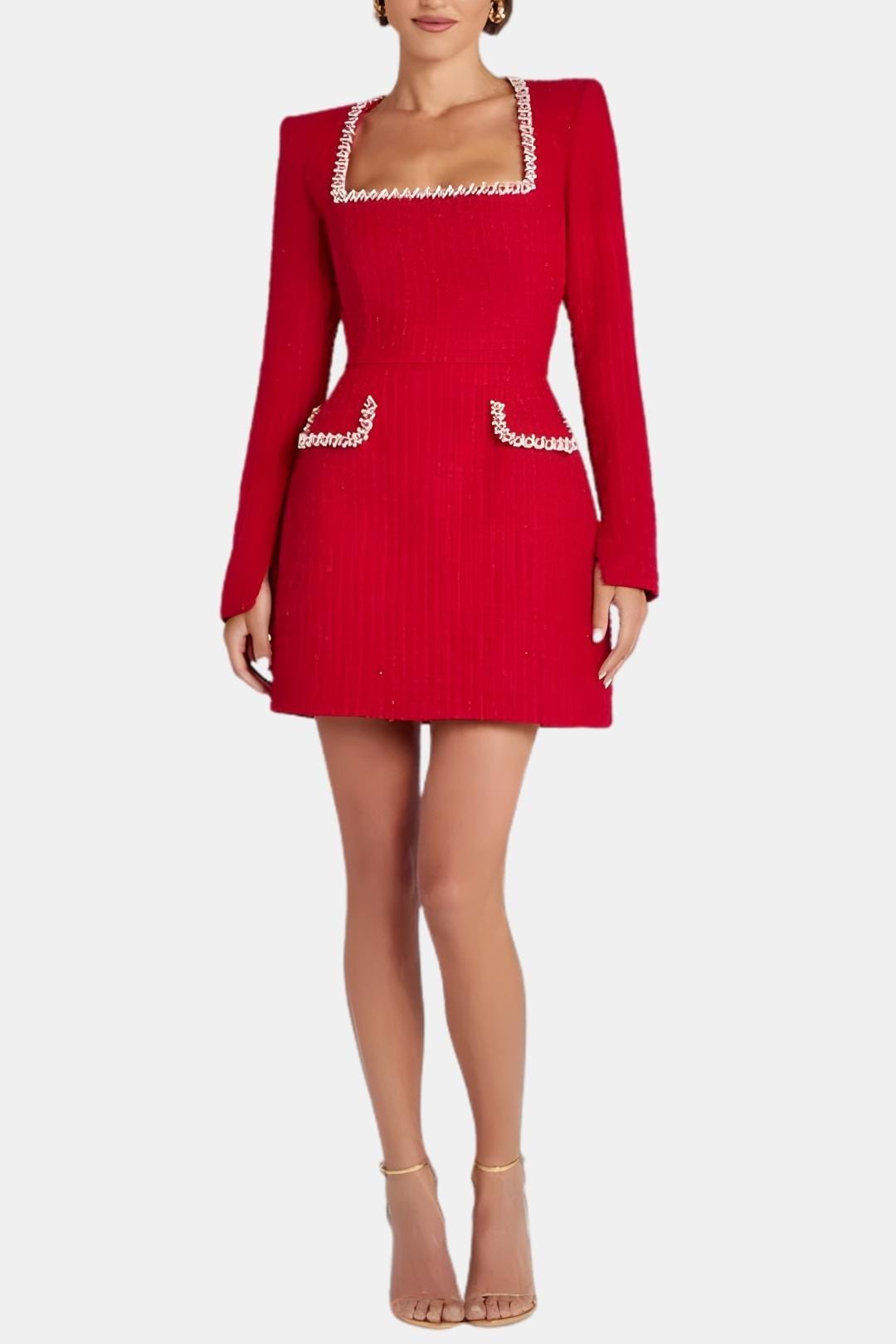 Image of Lana | Women's Long Sleeve A-Line Mini Dress
