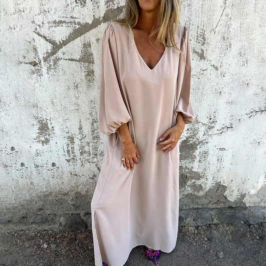 Women's Maxi Dress with Pockets - Fashinoza