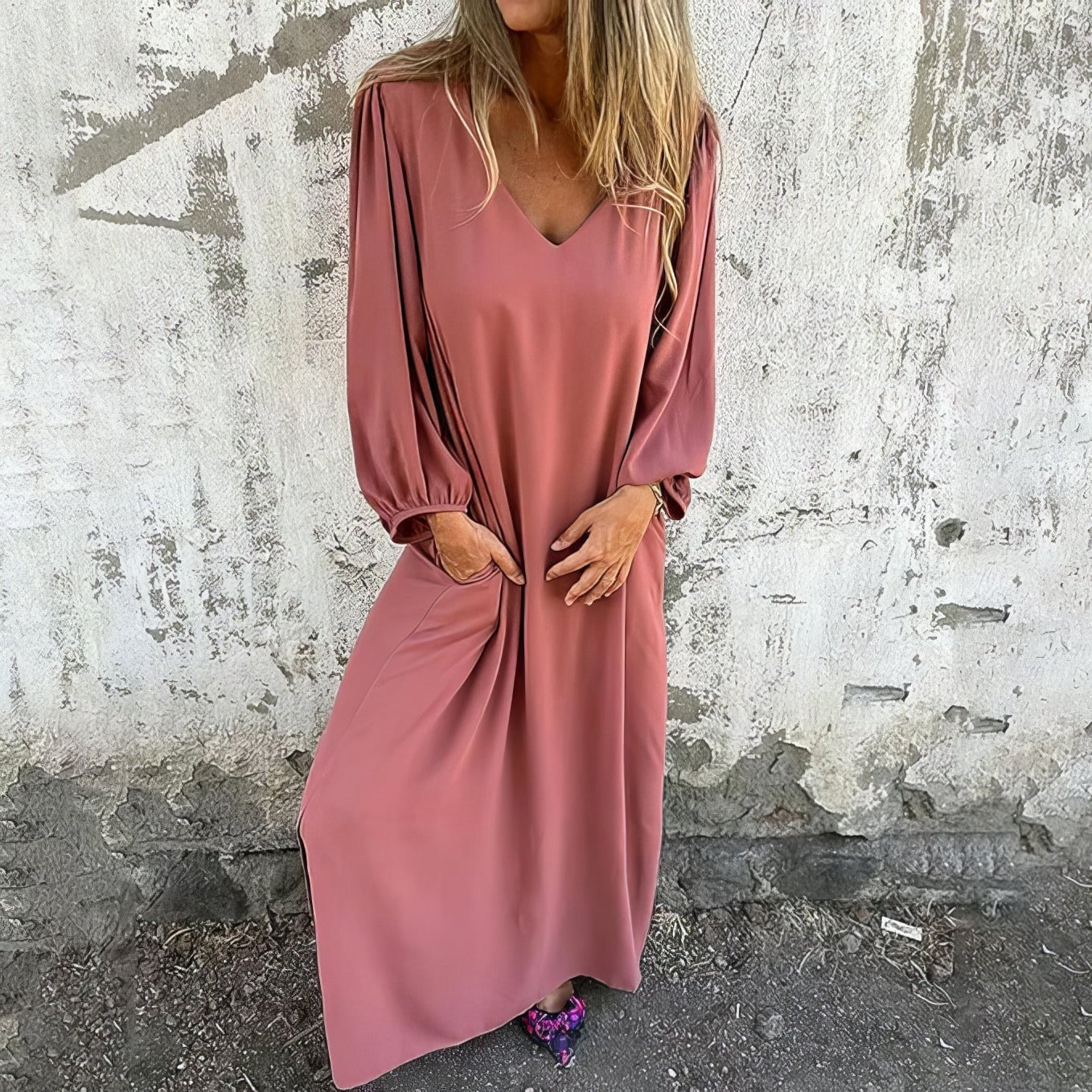 Women's Maxi Dress with Pockets