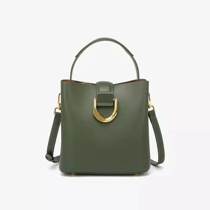 Women's Leather Shoulder Handbag - Fashinoza