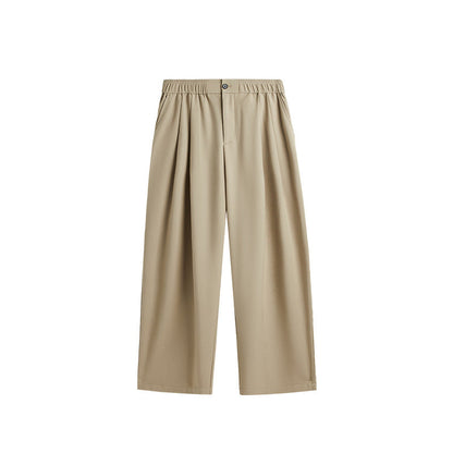 Image of Lee | Men's Wide Leg Pleated Drawstring Trousers