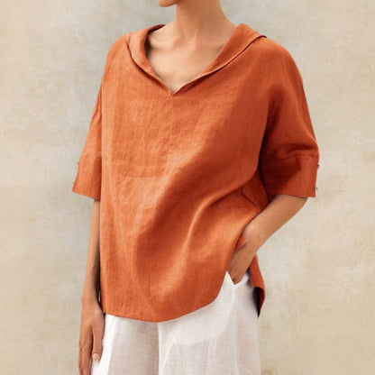 Dakota | Women's V-Neck Casual Shirt for Effortless Style