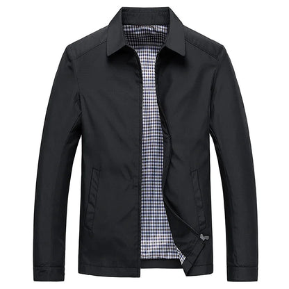 Men's Lightweight Full Zip Jacket - Fashinoza