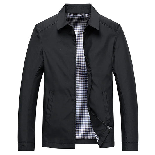 Men's Lightweight Full Zip Jacket - Fashinoza