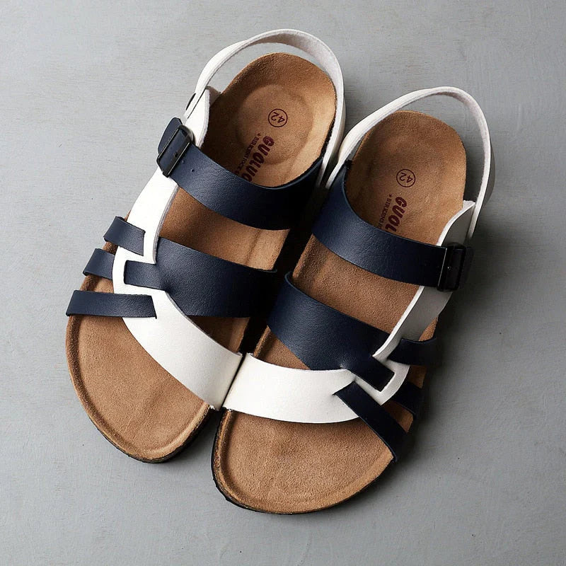 Men's Open Toe Sandals Adjustable Strap - Fashinoza