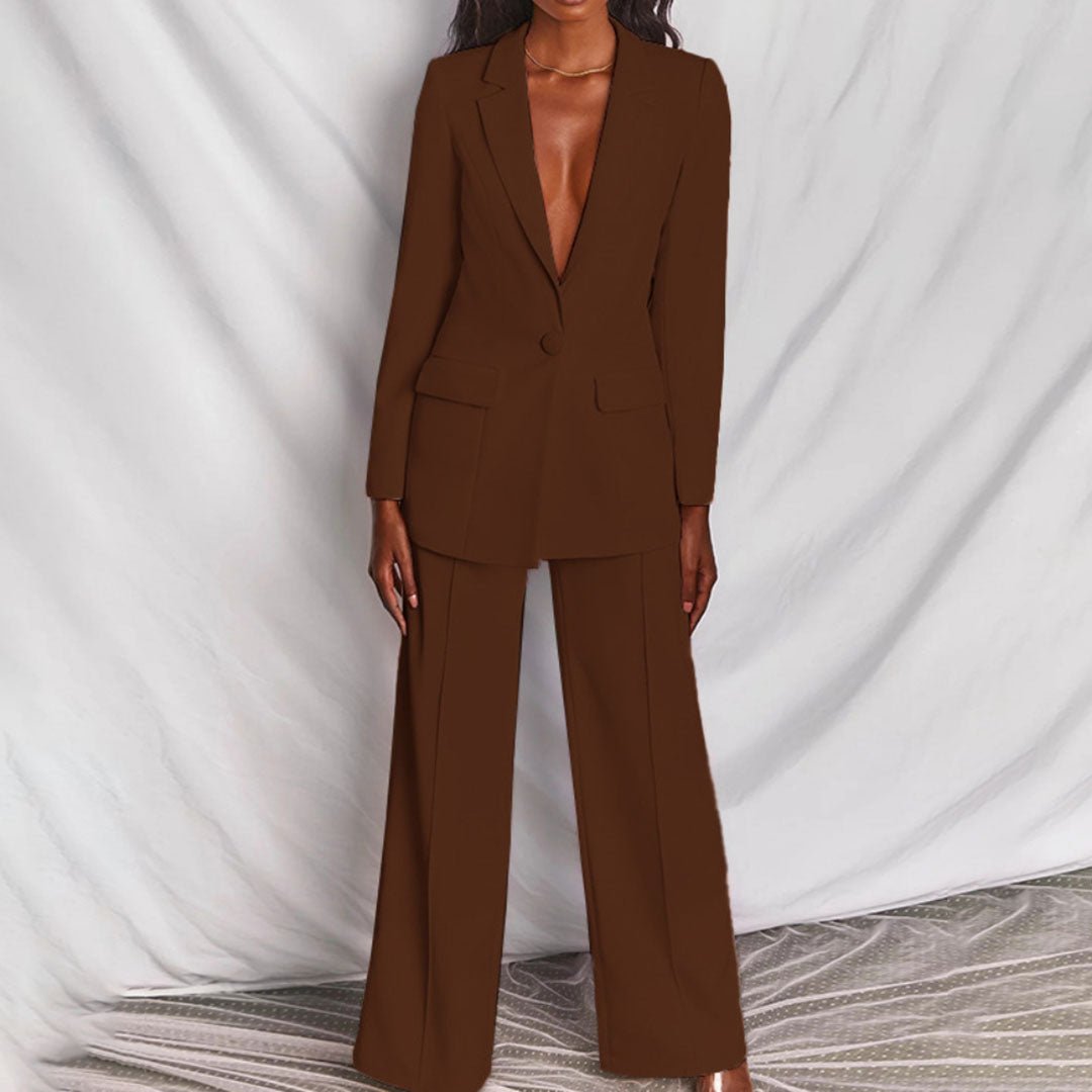 Women's Blazer And Trousers Set