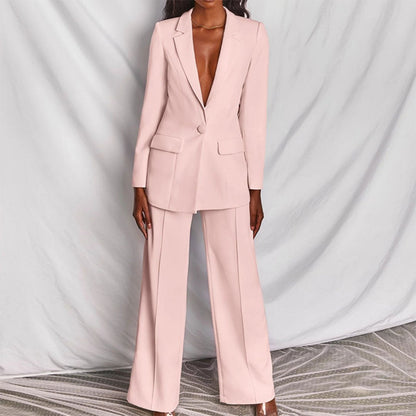 Women's Blazer And Trousers Set