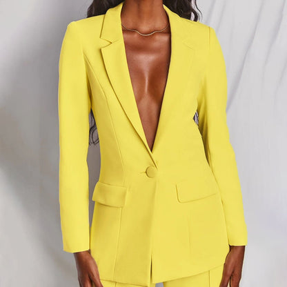 Women's Blazer And Trousers Set