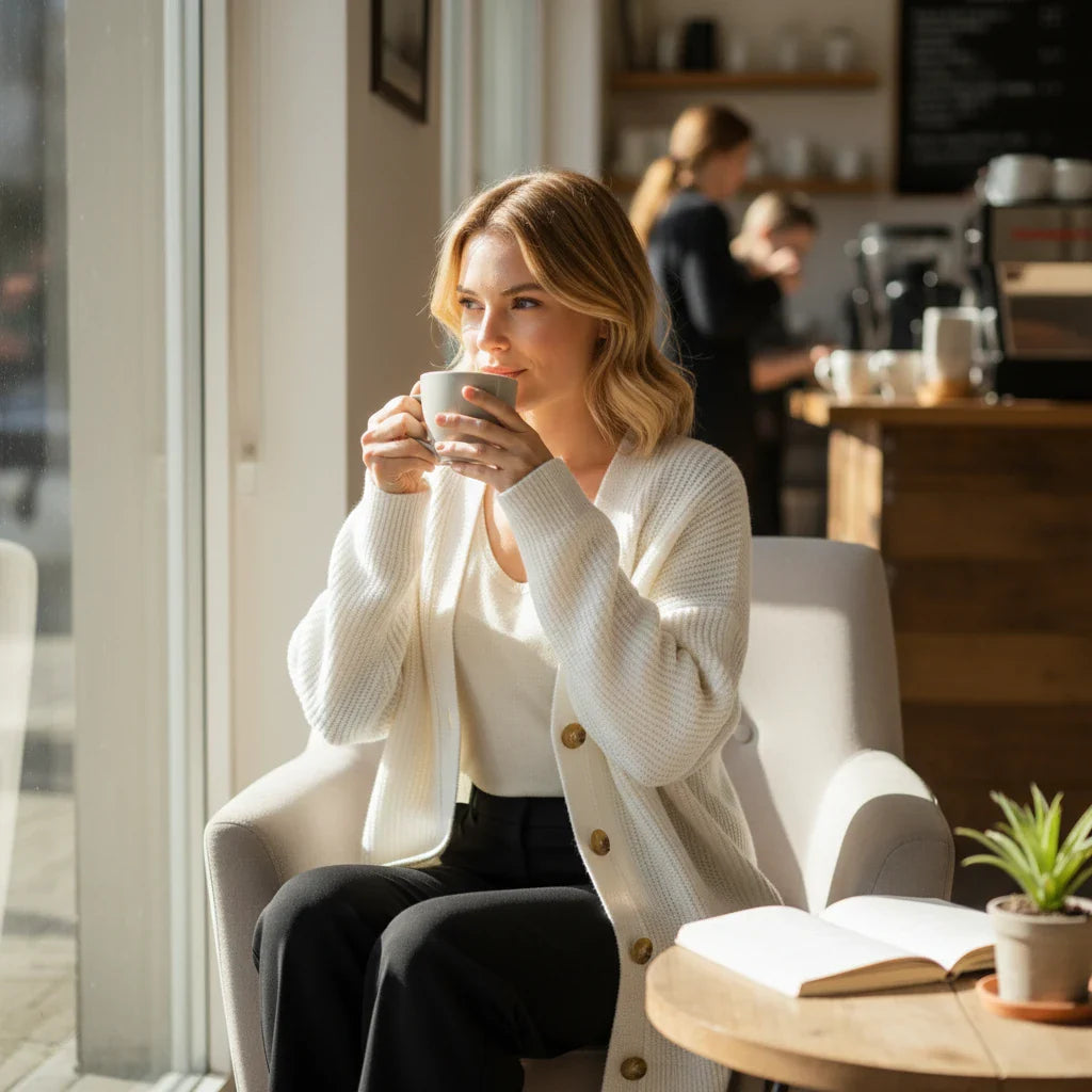 Women's Oversized Ribbed Knit Cardigan