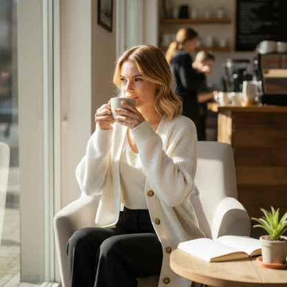 Women's Oversized Ribbed Knit Cardigan