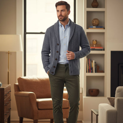 Lanchester Men's Cardigan Sweater